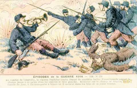 Episodes de la Guerre 1914 (carte illustre)